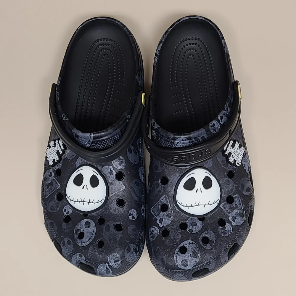 Crocs Disney A Nightmare Before Christmas glow in the dark clog sandals size 11 - Picture 4 of 9